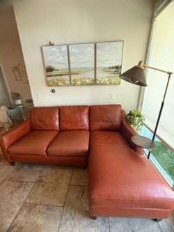 Couch Sofa leather $150 OBO