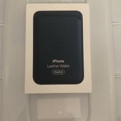 MagSafe Blue Leather Wallet