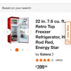 Galanz Apartment Size Fridge