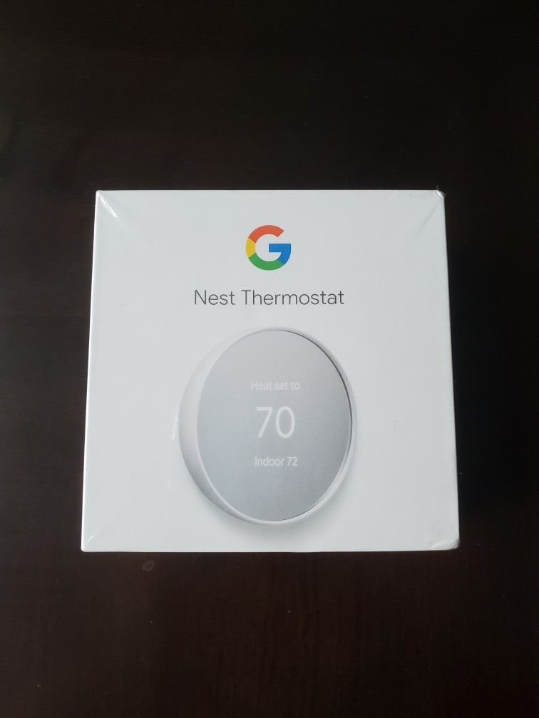 Google Nest Thermostat Programmable WiFi Latest Model - Snow Mirror Finish
