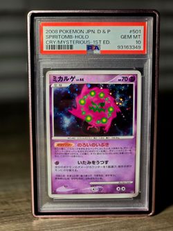 Spiritomb - holo cry/mysterious -1st ed. #501 psa 10