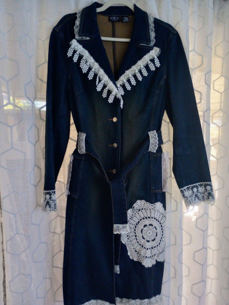 One of A kind Boho Trench Coat