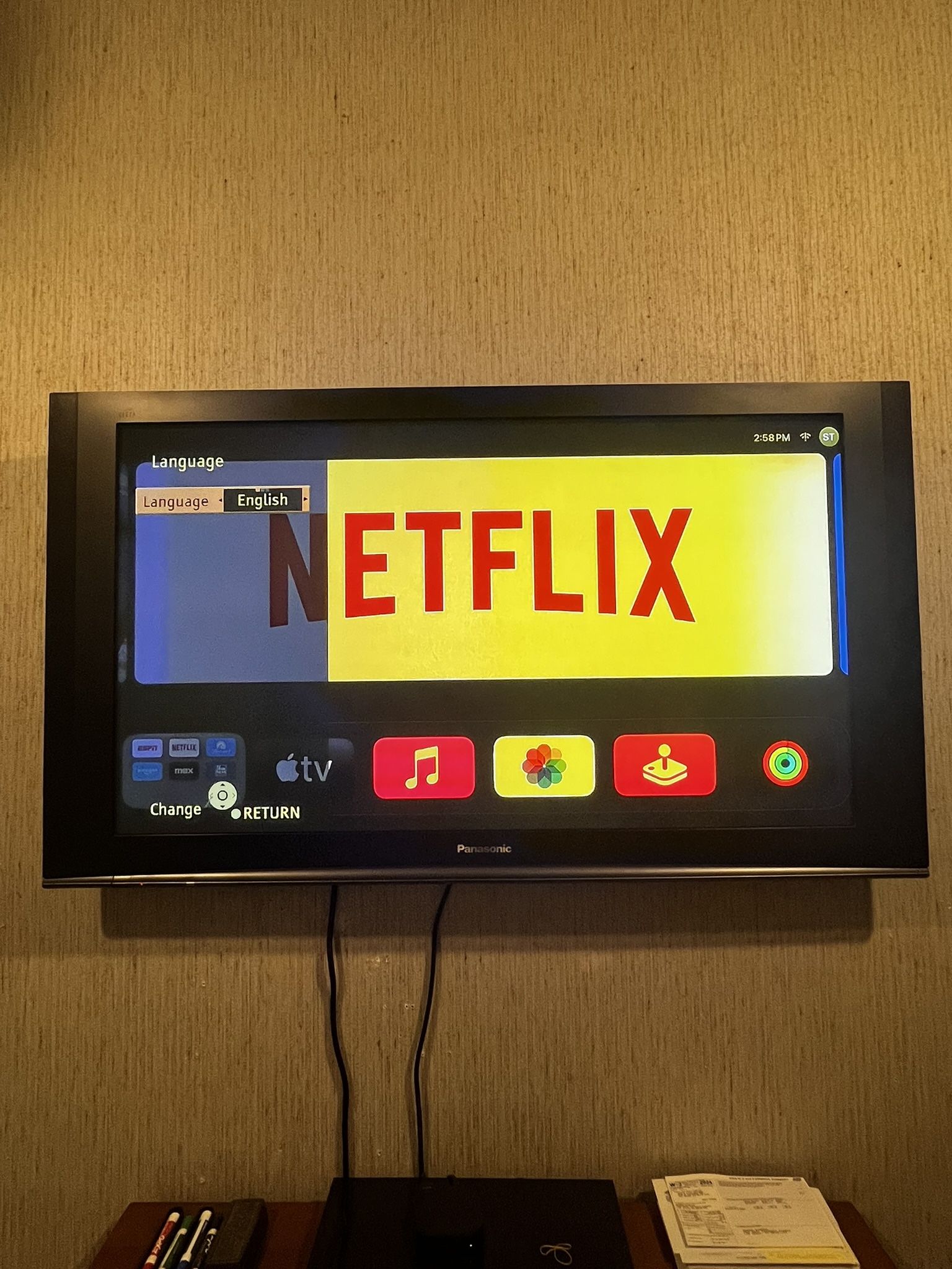 Panasonic Flat Screen 55 Inch TV