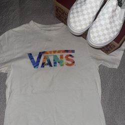 Checker Board Vans/ Vans shirt