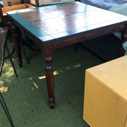 Tall Wood Kitchen Table