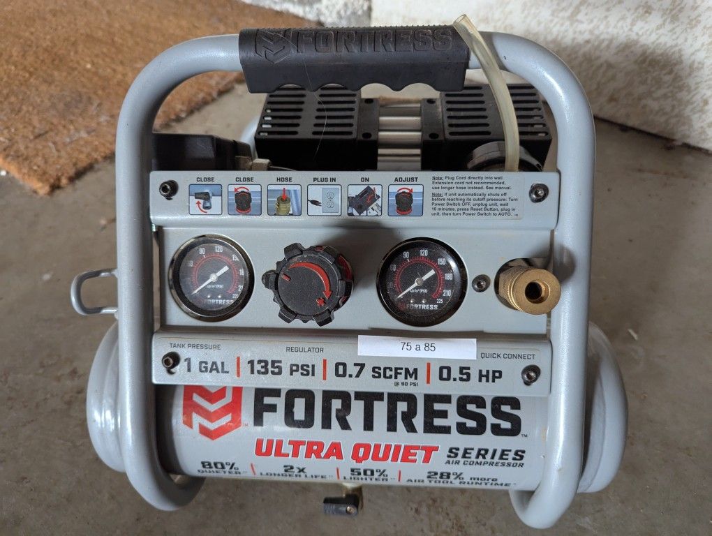 Fortress (Harbor Freight) 1 Gallon 1/2 HP Air Compressor