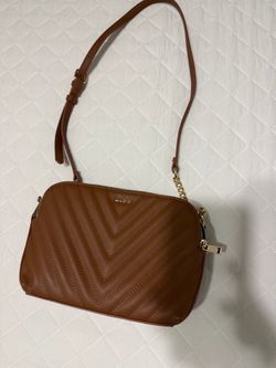 Aldo Brown Quilted Crossbody Bag