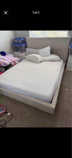 Queen bed setup