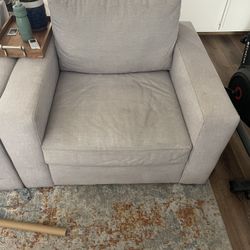 Comfy Large Grey Chair