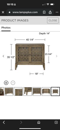 Pendleton kire wide door glass accent cabinet original retail price $750
