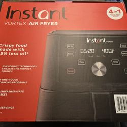 Instant Vortex 6QT XL Air Fryer, 4-in-1 Functions that Crisps, Roasts, Reheats, Bakes for Quick Easy Meals, 100+ In-App Recipes, is Dishwasher-Safe