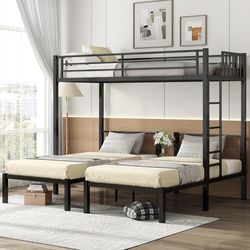 Triple twin bunk bed $200