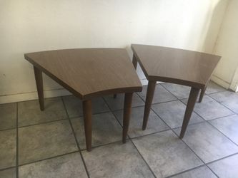 Mid century modern end tables