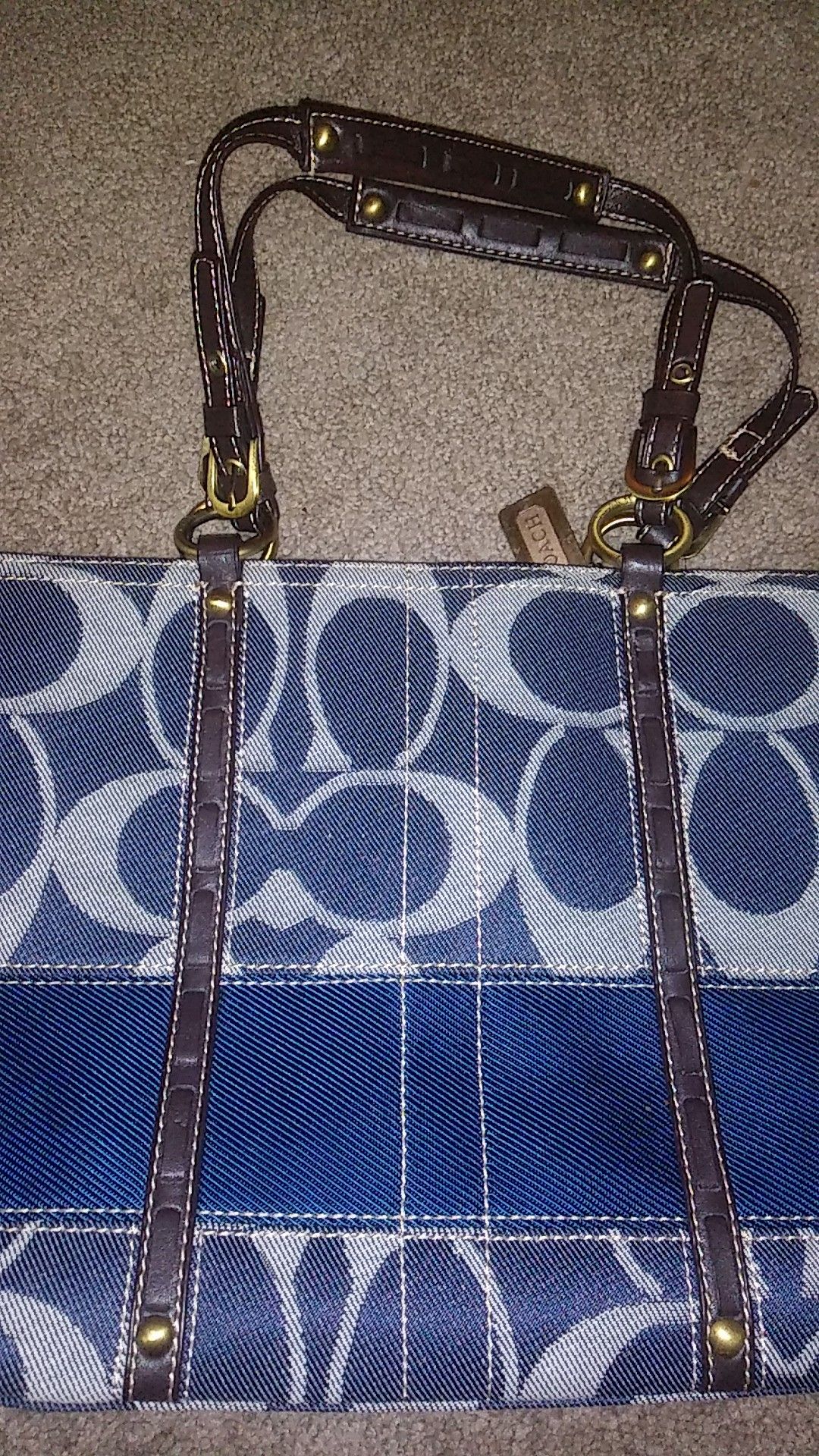 Official Blue jean Coach Bag