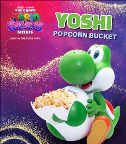 AMC Exclusive Yoshi Popcorn Bucket