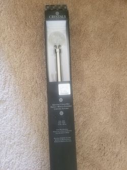 New Curtain Rod with Finnials