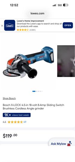 Bosch GWS18V-10N 18V Brushless Angle Grinder