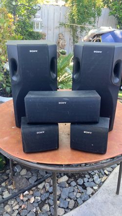 Set 5 Speakers Sony (vintage) Tested And Working 