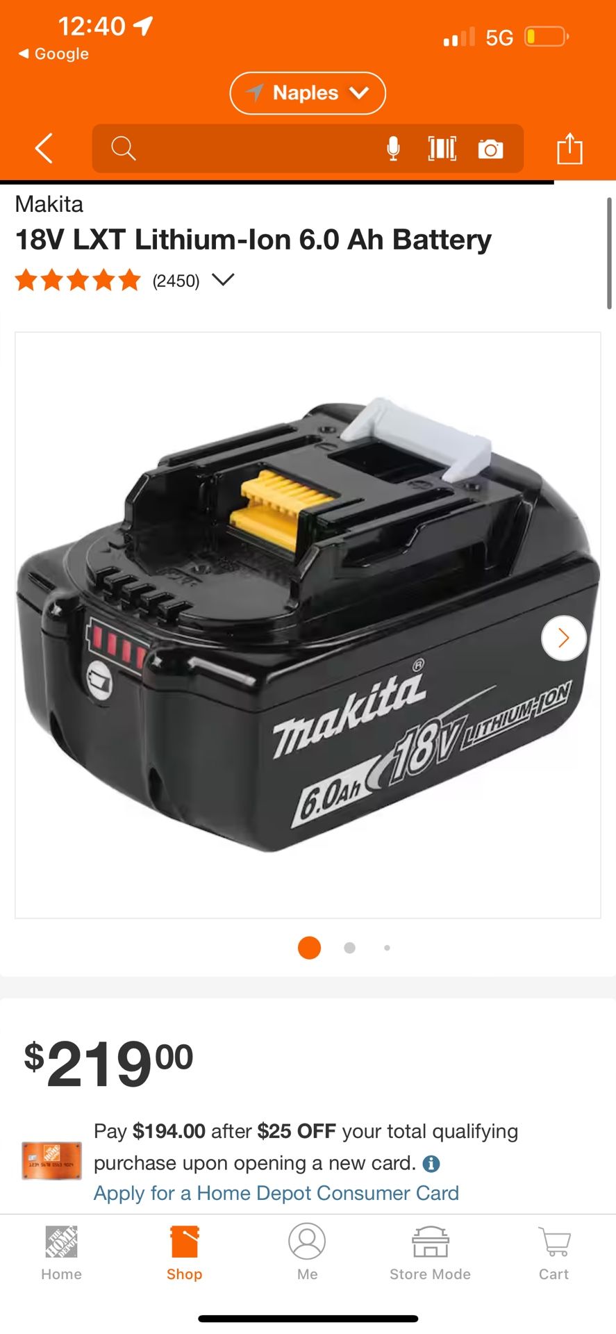 6.0 Ah Battery Makita 