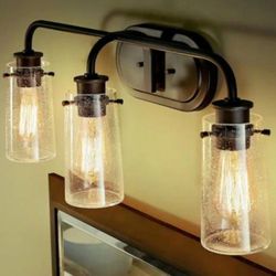 Vanity fixtures KICHLER

Braelyn 24 in. 3-Light Old Bronze Vintage Bathroom Van
KICHLER
Braelyn 24 in. 3-Light Old Bronze Vintage Bathroom Vanity Ligh