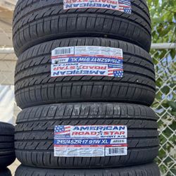 Set de llantas nuevas 215-45R17 marca AMERICAN ROAD STAR🤩🛞