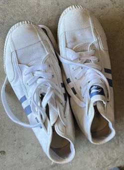 Li-Ning White And Blue Sneakers