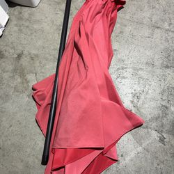 Red Patio Umbrella 8ft (no Base)