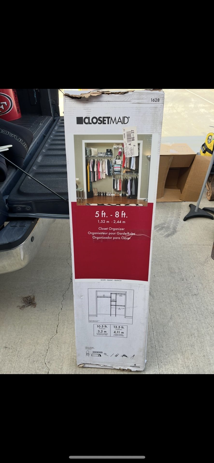 Closet Organizer 5’x8’