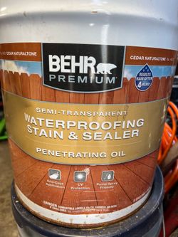 Behr stain and sealer
