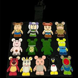 Disney Toy Story Vinylmation Pin Set With Pin Holder