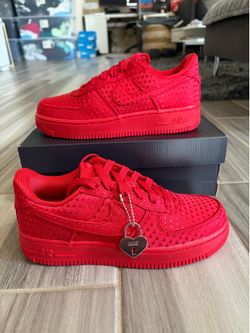 Women's Nike Air Force 1 '07 Valentine's Day SE Shoes- University Red - Size 6.5