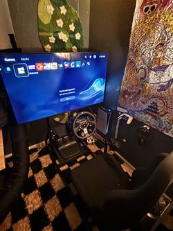 Complete Sim Racing Setup – PS5 Digital + Cockpit + Wheel + TV