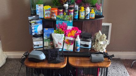 30gal aquarium, Fluval pump and accessories