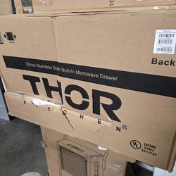 Thor Kitchen 30in. W 1.2cu.ft. Built-In Microwave Drawer with Auto Touch Open/Close Control and Touc