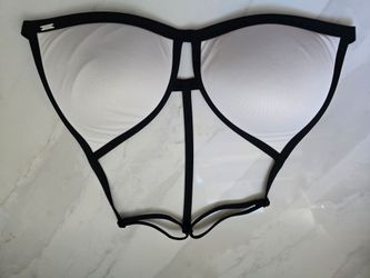 Black Strappy Cage Bralette Harness