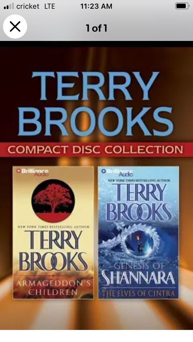 Terry Brooks Collection : Armageddon's Children; The Elves of Cintra by Terry...