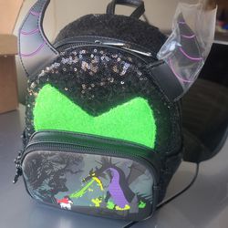 LOUNGEFLY DISNEY SLEEPING BEAUTY MALEFICENT SEQUINS MINI BACKPACK for Sale  in Santa Ana, CA - OfferUp
