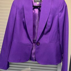 women's purple blazer jacket