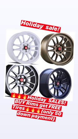 🔥🔥🔥Holiday SALES! BUY Rims get FREE Tires🔥🔥🔥(only 50 down payment / no credit needed )