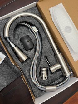 New IOB Stainless steel Kitchen Faucet Pull Down Sprayer Single Handle Mixer
