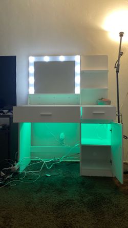White vanity