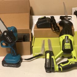 Mini Chainsaw And Reciprocating Saw 