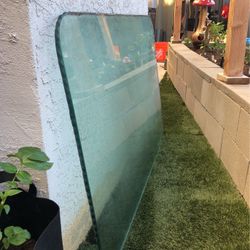 1/2” Thick Piece Of Glass. Beautiful. Have another Matching  Piece At Parents I Can Get Too .