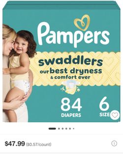 Pampers size 6 (84 ct)