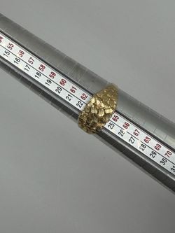 Gold nugget ring