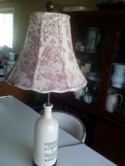 Antique bottle lamp