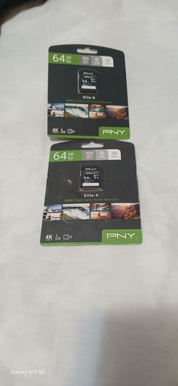 2 pny 64 gb sdxc flash cards 4 k ultra