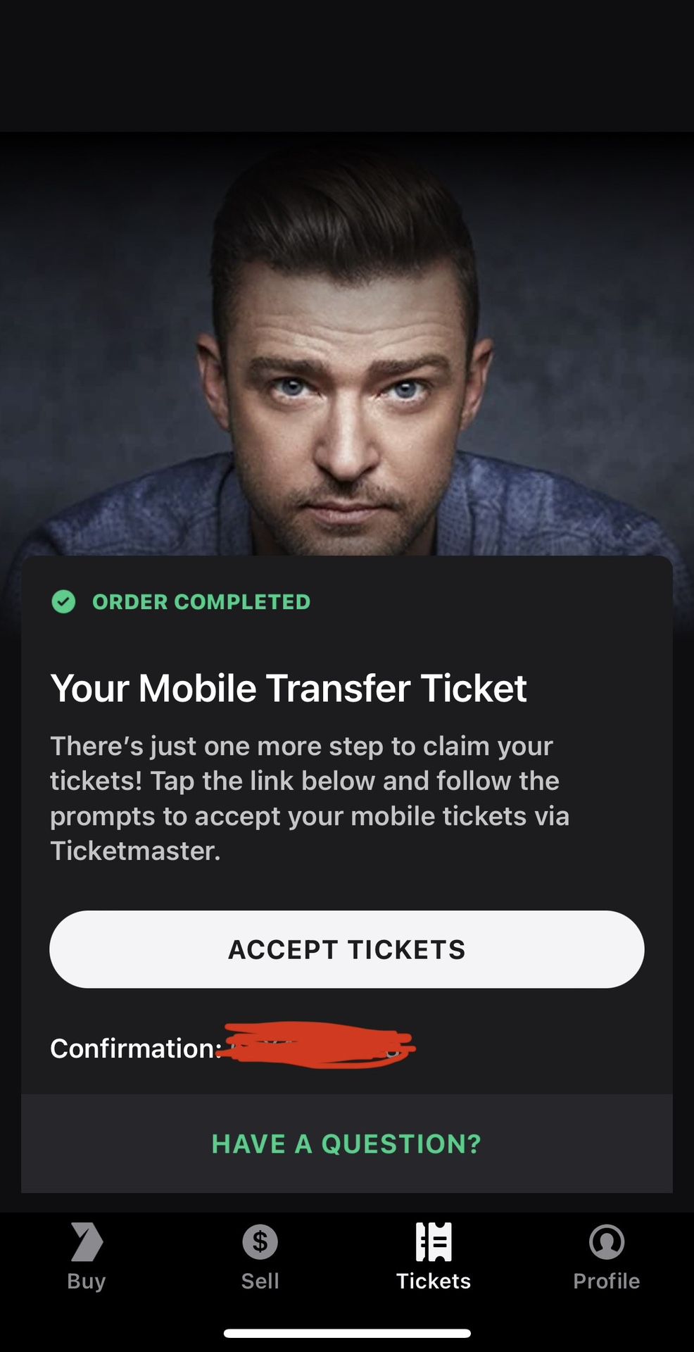 Justin Timberlake Tickets For Sale 