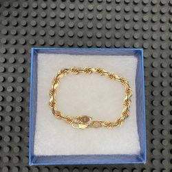10k Rope Bracelet 