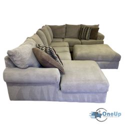 Gray 3-Piece Sectional Couch Sofa W/ Ottoman *Free Delivery*